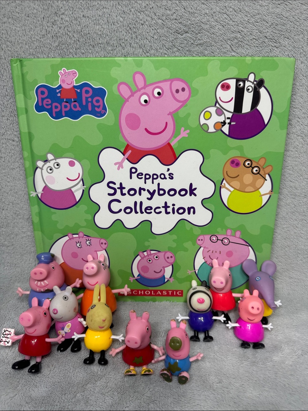 Peppa Pig Figures And Peppa’s Storybook Collection Book